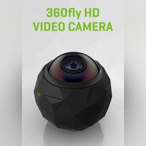 Black 360-Degree Camera